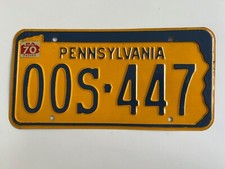 1970 pennsylvania license for sale  Poughkeepsie