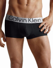 Roupa íntima masculina boxeadora cintura baixa microfibra aço aço Calvin Klein U2716 CK nova sem etiquetas comprar usado  Enviando para Brazil