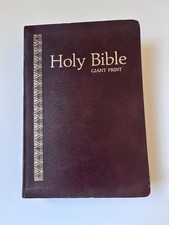 Holy Bible Giant Print King James Version Regency 885BG Red Letter Maroon Color comprar usado  Enviando para Brazil
