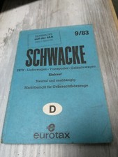 Alte schwacke liste gebraucht kaufen  Hannover