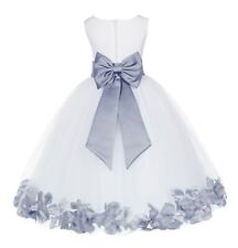 VESTIDO FLOR MENINA PÉTALAS DE ROSA CONCURSO COMUNHÃO DAMA DE HONRA FESTA FORMAL comprar usado  Enviando para Brazil