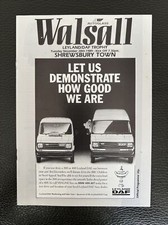 28.11.1989. walsall shrewsbury for sale  TELFORD
