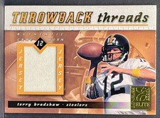 Camiseta 2000 Donruss Elite Throwback Threads #TT13 Terry Bradshaw usada em jogos /100 comprar usado  Enviando para Brazil