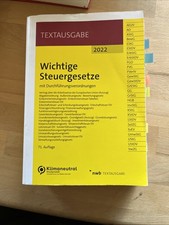 Wichtige steuergesetze 2022 gebraucht kaufen  Wiggensbach