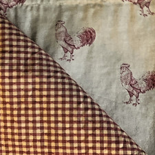 Usado, Cortinas country marca 100% algodão estampa xadrez galo cortinas de cozinha 2 PARES comprar usado  Enviando para Brazil
