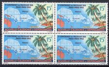 Nowa Kaledonia 1962 : Drzewa - 4x Dobry Bardzo Drobny znaczek MNH w bloku na sprzedaż  Wysyłka do Poland