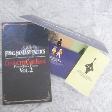 FINAL FANTASY TACTICS Livro de Cartas de Personagem 2 Conjunto de Arte PS1 Fã 1999 Japão Antigo DC1x comprar usado  Enviando para Brazil