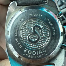 Usado, Relógio masculino cronógrafo Zodiac Sea Dragon ZO2209 - 100M, quartzo suíço, laranja comprar usado  Enviando para Brazil
