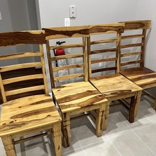 Wood chairs natural for sale  Somerset