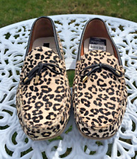 Sapatos de barco femininos com estampa de leopardo M&S_ tamanho 6 caimento largo, EUR 39,5 comprar usado  Enviando para Brazil