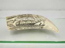 Whale tooth scrimshaw for sale  Wesley
