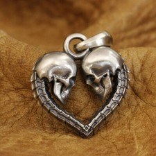 Double skulls heart for sale  Columbus