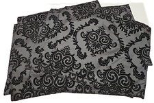 Black damask velveteen for sale  Hurst