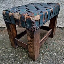 Leather foot stool for sale  BELPER