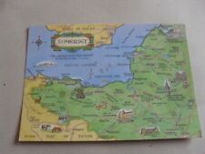 Postcard map somerset for sale  SHEFFIELD