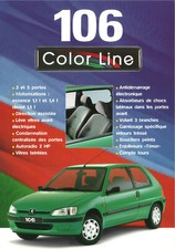 Catalogue prospekt brochure Peugeot 106 série spéciale "Color Line" 1998 FR comprar usado  Enviando para Brazil