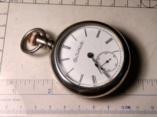 Usado, Elgin antigo relógio de bolso americano corrida grau 73 por volta de 1896 comprar usado  Enviando para Brazil