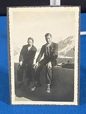 Foto vintage 1932 masculina em Mountain Town estação de esqui na neve hotel Alemanha Lt#46 comprar usado  Enviando para Brazil