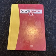 Saxon Math: 8/7 with Prealgebra, Student - Hardcover, by Hake Stephen - Good comprar usado  Enviando para Brazil