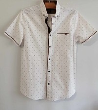 Chemisette blanche marron d'occasion  Bourg-de-Thizy