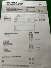 Mercedes benz 508d for sale  KENDAL