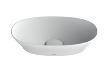 Pia de banheiro vaso de cerâmica oval TOTO LT473MT#CMW Kiwami Renesse 15-3/4" -Branco comprar usado  Enviando para Brazil