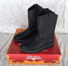 Bota de Couro Establo Trabalho, Construção, Jardinagem / Bota Trabajo feita no México comprar usado  Enviando para Brazil