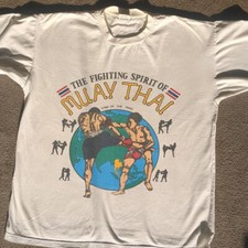 MUITO RARO camisa vintage de Muay Thai / boxe kickboxing UFC MMA luta Tailândia comprar usado  Enviando para Brazil