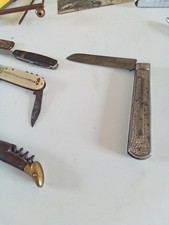 Lot couteaux vintage. d'occasion  Saint-Méloir-des-Ondes