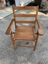 Cadeira dobrável de madeira infantil vintage MCM ótimo estado, usado comprar usado Cadeira dobrável de madeira infantil vintage MCM ótimo estado, usado comprar usado  Enviando para Brazil