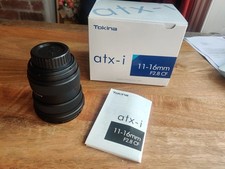 Tokina atx 16mm for sale  LLANWRTYD WELLS