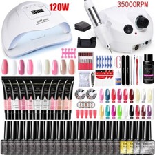 Usado, Conjunto de extensões de unhas gel acrílico poli gel com kits de gel de lâmpada de unhas LED UV comprar usado  Enviando para Brazil
