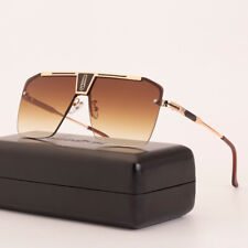 Gafas de sol cuadradas de gran tamaño piloto barra de metal para hombre diseñador moda gafas UV400 segunda mano  Embacar hacia Mexico