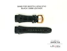 Pulseira de relógio Invicta Lupah 6743 Authentic Invicta Lupah 6743 Preto Couro 30MM comprar usado  Enviando para Brazil