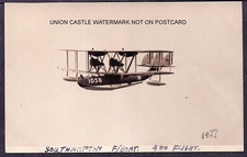CARTÃO POSTAL FOTO REAL BARCO VOADOR SUPERMARINE 1058 SOUTHAMPTON 480 VOO 1927 comprar usado  Enviando para Brazil