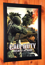 Usado, Call of Duty World at War PS3 Xbox 360 raro pequeno pôster promocional / página de anúncio emoldurada. comprar usado  Enviando para Brazil