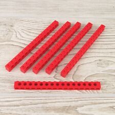 Lego Technic - Substituição - 3703 - Tijolo, 1 x 16 - Com furos - Lote de 6 - Vermelho comprar usado Lego Technic - Substituição - 3703 - Tijolo, 1 x 16 - Com furos - Lote de 6 - Vermelho comprar usado  Enviando para Brazil