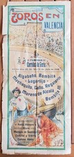 Używany, 1906 AFFICHE ORIGINALE FERIA VALENCIA TOROS CORRIDA VALENCE ESPAGNE na sprzedaż  Wysyłka do Poland