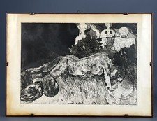 Litografia prova autore usato  Campagnano di Roma