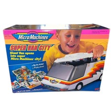 Casa rodante Micro Machines Super Van City Playset Galoob 1991 #7449 cámper de colección con caja segunda mano  Embacar hacia Mexico