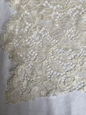 Couture spitzenstoff ecru gebraucht kaufen  Köln