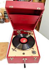 Tocadiscos Fonógrafo Gramófono Decca 50 Estuche Rojo Escaso - Video Funciona - AF segunda mano  Embacar hacia Mexico