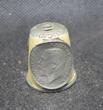 Pewter enamel thimble for sale  DEESIDE