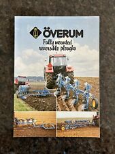 Overum plough leaflet.. for sale  DRIFFIELD