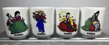 Copos de porcelana coreanos x 4 Soju Shot vintage colecionáveis comprar usado  Enviando para Brazil
