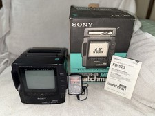 Rádio AM/FM TV portátil Sony Mega Watchman FD-525 4,5" -funcionando- comprar usado  Enviando para Brazil