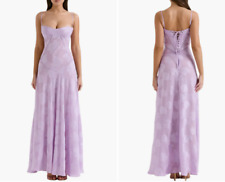 Vestido HOUSE of CB Orchid Seren espartilho com cadarço semi transparente coxo cintilante G = 8/10 💜, usado comprar usado  Enviando para Brazil