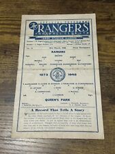 Glasgow rangers queens for sale  BARNSLEY