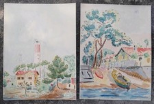 Paire aquarelles cap d'occasion  Tours-
