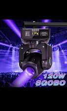 Luz de cabeça móvel LED 120W RGBW feixe de gobo palco DMX iluminação spot DJ discoteca clube comprar usado  Enviando para Brazil